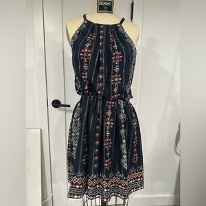 Joie aztec metallic thread dress. Barely worn great condition!
